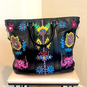 Moschino Leather Travel Bag